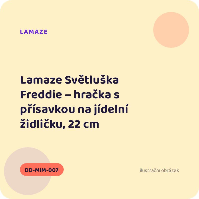 Lamaze Světluška Freddie – hračka s přísavkou na jídelní židličku, 22 cm