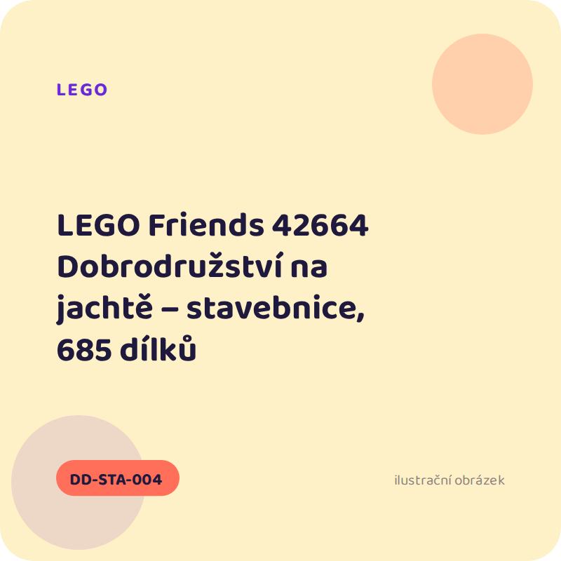 LEGO Friends 42664 Dobrodružství na jachtě – stavebnice, 685 dílků