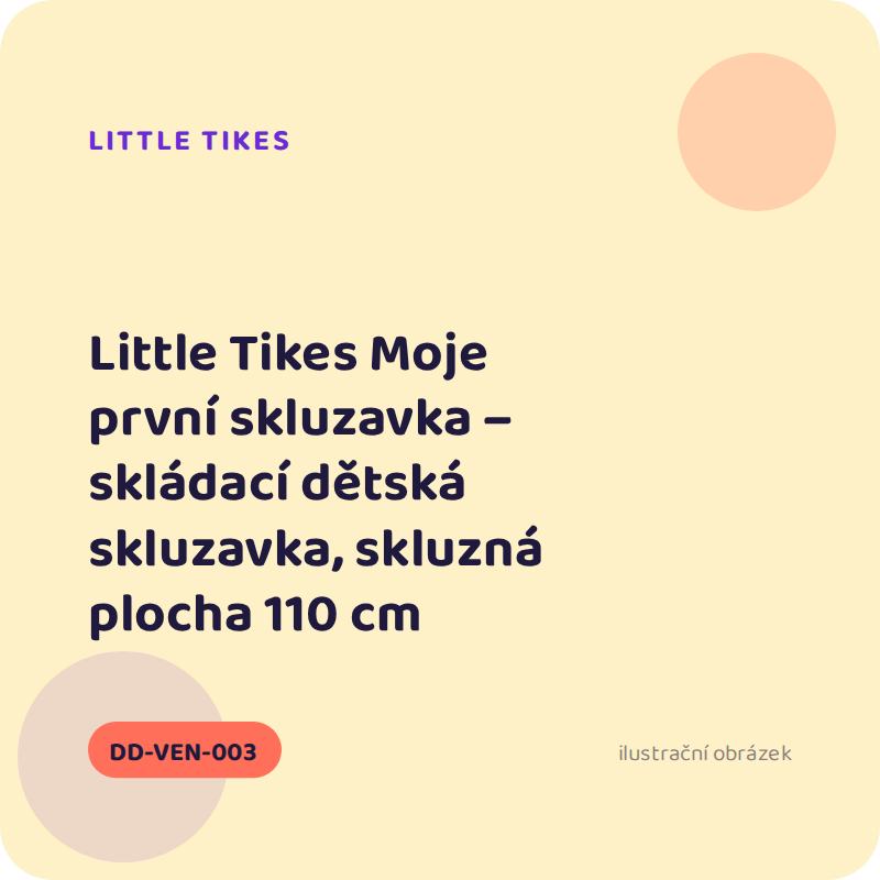 Little Tikes Moje první skluzavka – skládací dětská skluzavka, skluzná plocha 110 cm
